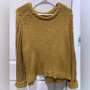 Open Back Mustard Sweater